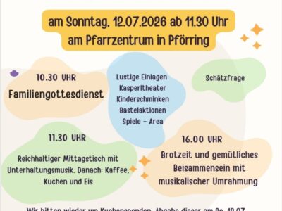 Pfarrblatt 28 |06.07. – 12.07.2026